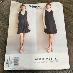 Vogue Patterns 1602 Anne Klein Womens Dress Sewing Pattern Size 6-10